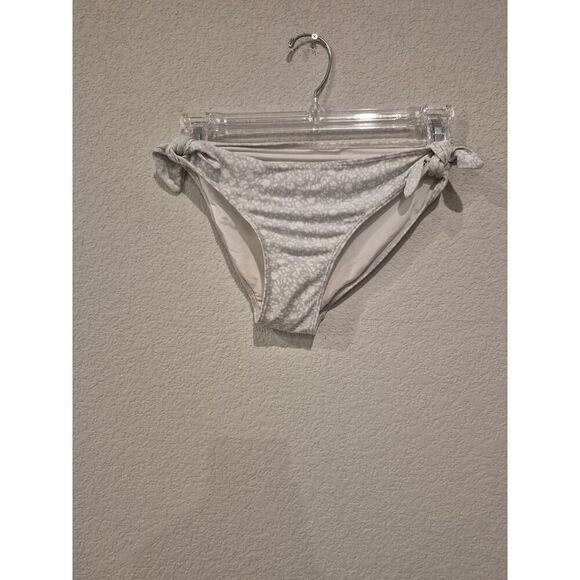 Nordstrom Little Girls Floral Tie Front Fully lined Bikini Set Size 10 White - Picture 4 of 7